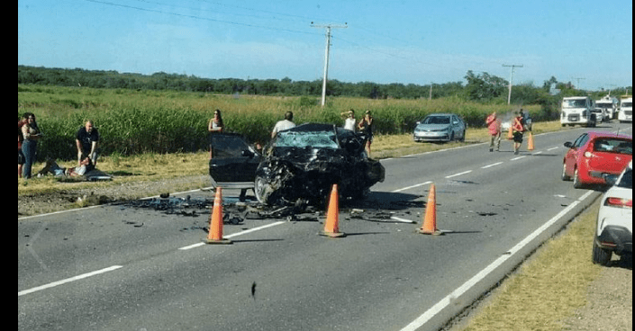 Choque frontal en la Ruta 10