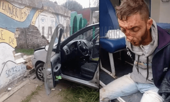 Quedó con la cara golpeada por los&nbsp;vecinos