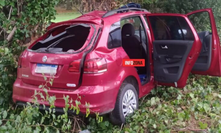 Ruta 2: despistó y chocó contra un&nbsp;árbol.