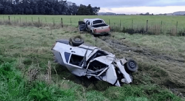 Un hombre murió en un choque frontal en la Ruta 55