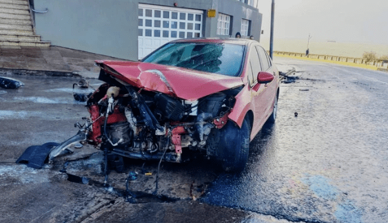 Fuerte choque en la costa