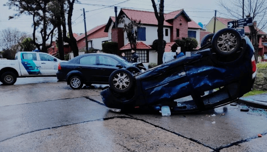 Vuelco en Parque Luro
