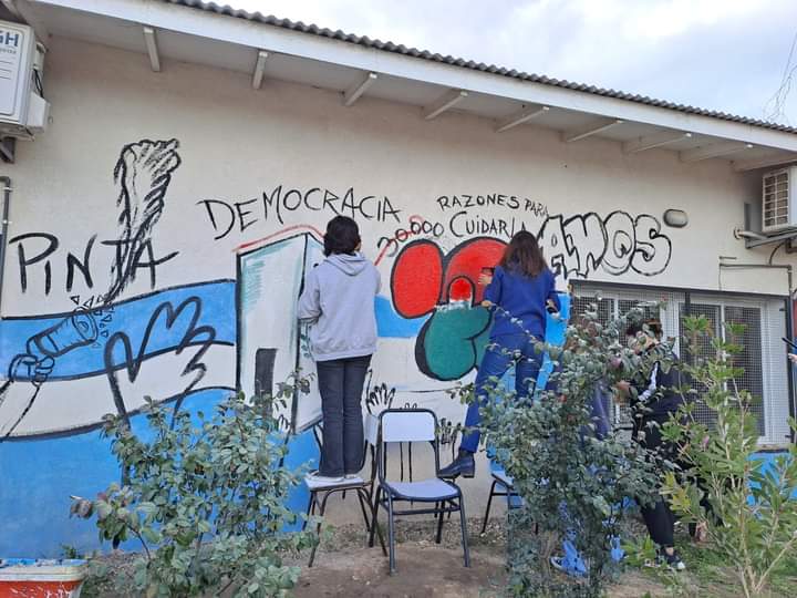 Mural en la Escuela SEC.&nbsp;N1