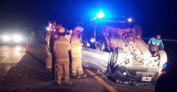 Vuelco en Ruta 2 Mar&nbsp;Chiquita